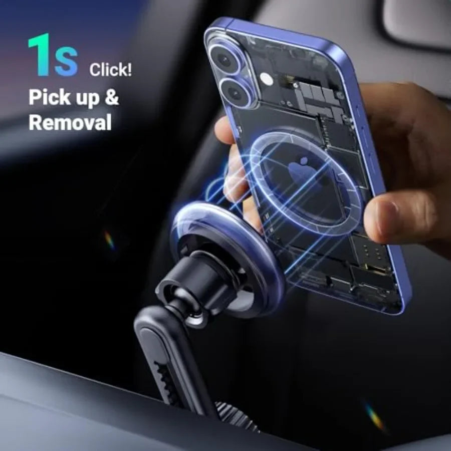 UGREEN Magnetic Phone Mount for Car Compatible with Magsafe Strong Magnetic Power Car Phone Holder with NonBlocking Air Vent De