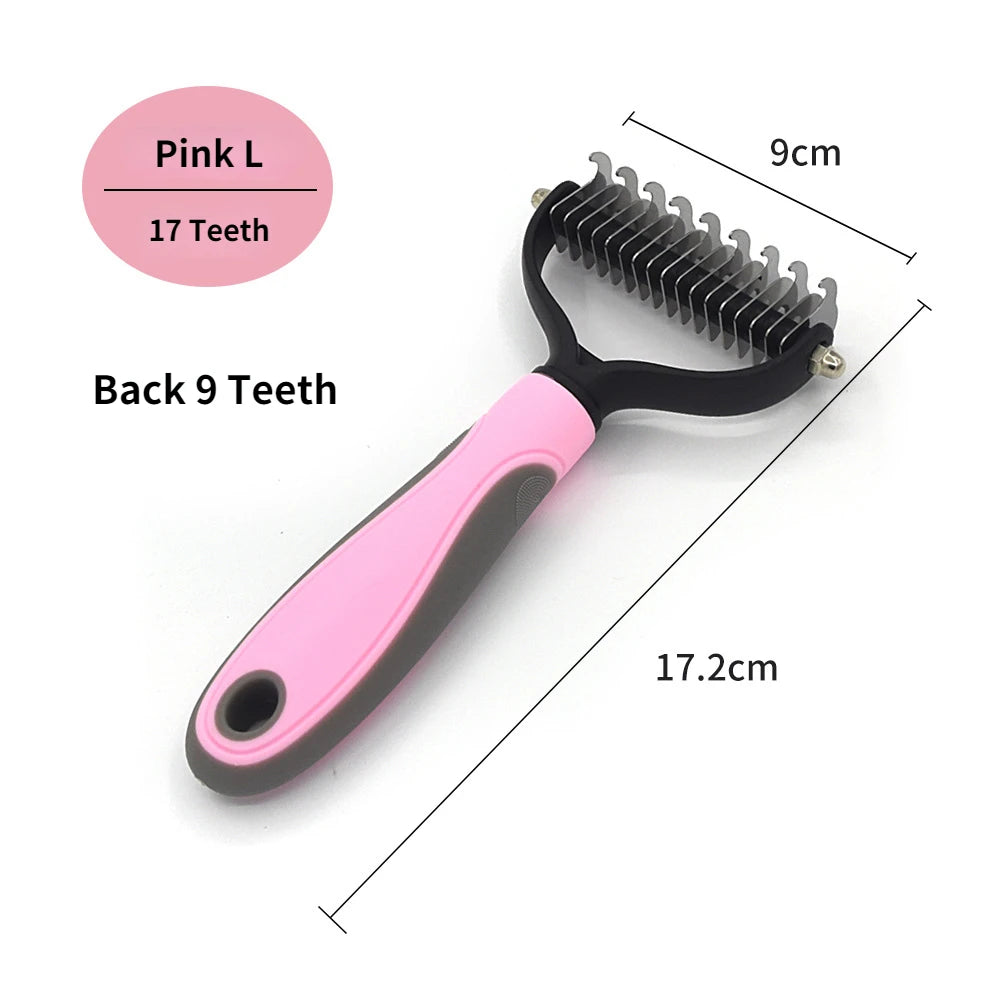 Professional Stainless Steel Pet Deshedding Grooming Brush