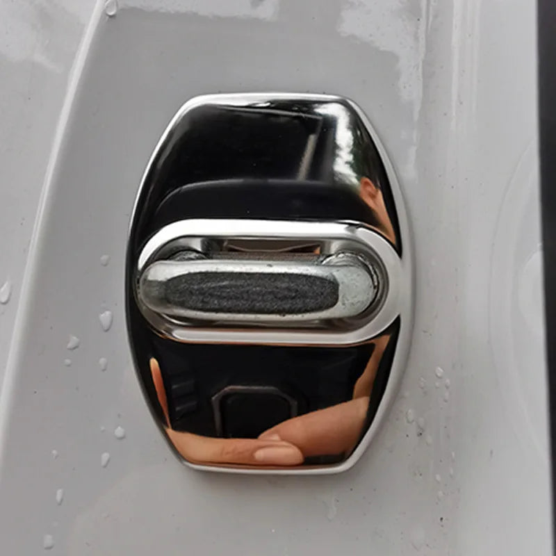 For BAIC BJ30 2024 2025 Auto Car Door Lock Buckle Cover Latch Anti Rust Protect Stainless Steel Accessories Decoration