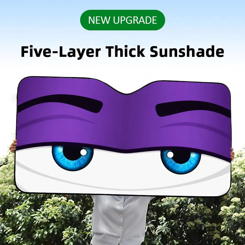 Fatigue Eye Sun Visor Reusable Aluminum Foil UV Protector Heat Car Sunshades Five-Layer Insulation Windshield