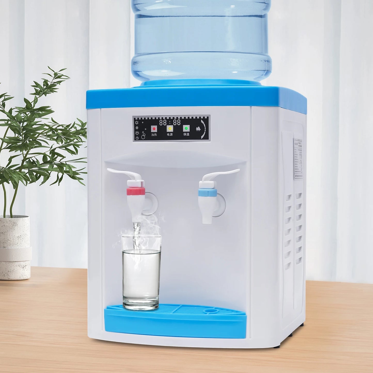 5 Gallon Hot Cold Water Dispenser Countertop Water Cooler Dispenser TOP Loading