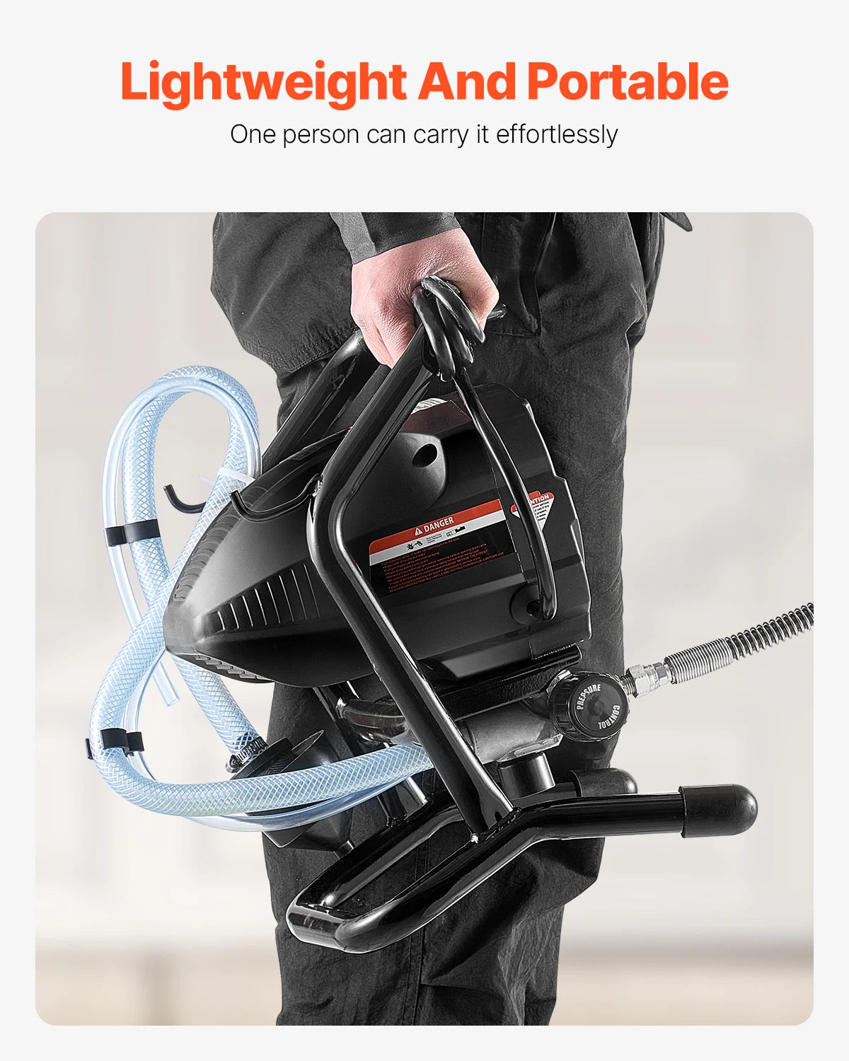 Stand Airless Paint Sprayer 650W High Efficiency 3000 PSI