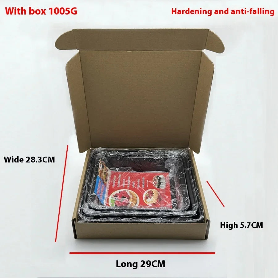 Carbon Steel Nonstick Roasting Pan Rectangular Baking Tray Loaf Toast Bread Cake Bakeware DIY Pastry Pan Dish Kitchen Utensils