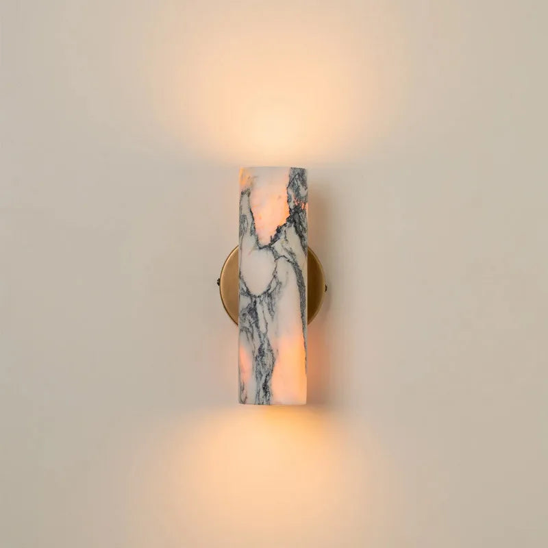 SHIYAN Cloudstone Lamps Bedside Living Room Italian Style Natural Stone Marble Light Luxury Home Decoration Modern Wall Lights