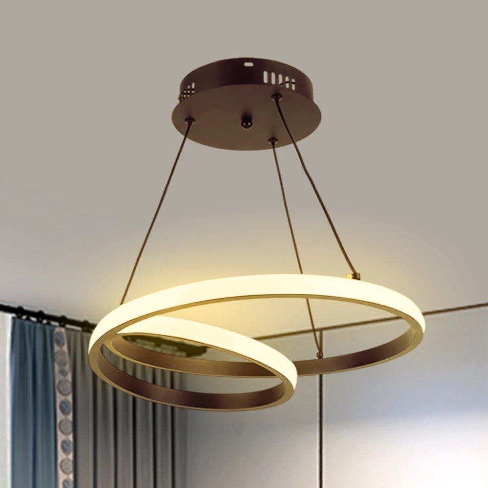 Modern LED Rings Pendant Lamp Circle Ceiling Light Fixture