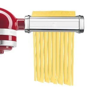 Pasta Attachment for KitchenAid Mixer, Pasta Sheet Roller, Spaghetti Fettuccine Cutter,Stainless Noodle Fit All KitchenAid Chef
