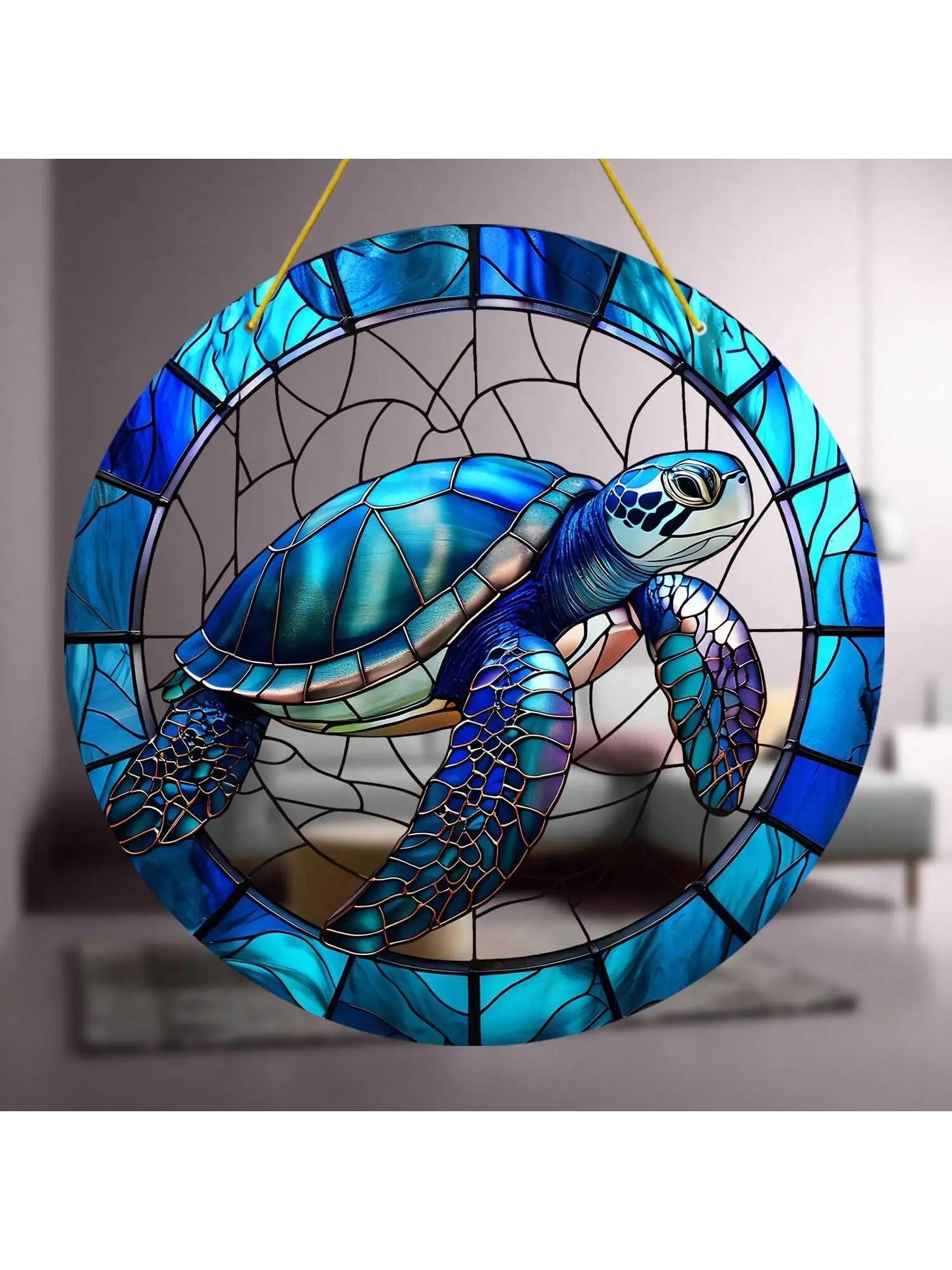 1pc Acrylic Turtle Vibrant Garden And Patio Sun Catcher, Spiritual Room Decor, Perfect Gift For Turtle Lovers