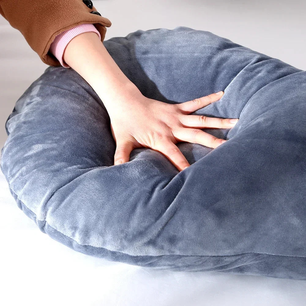 Soft U Shaped Pregnancy Pillow For Side Sleeping Relief