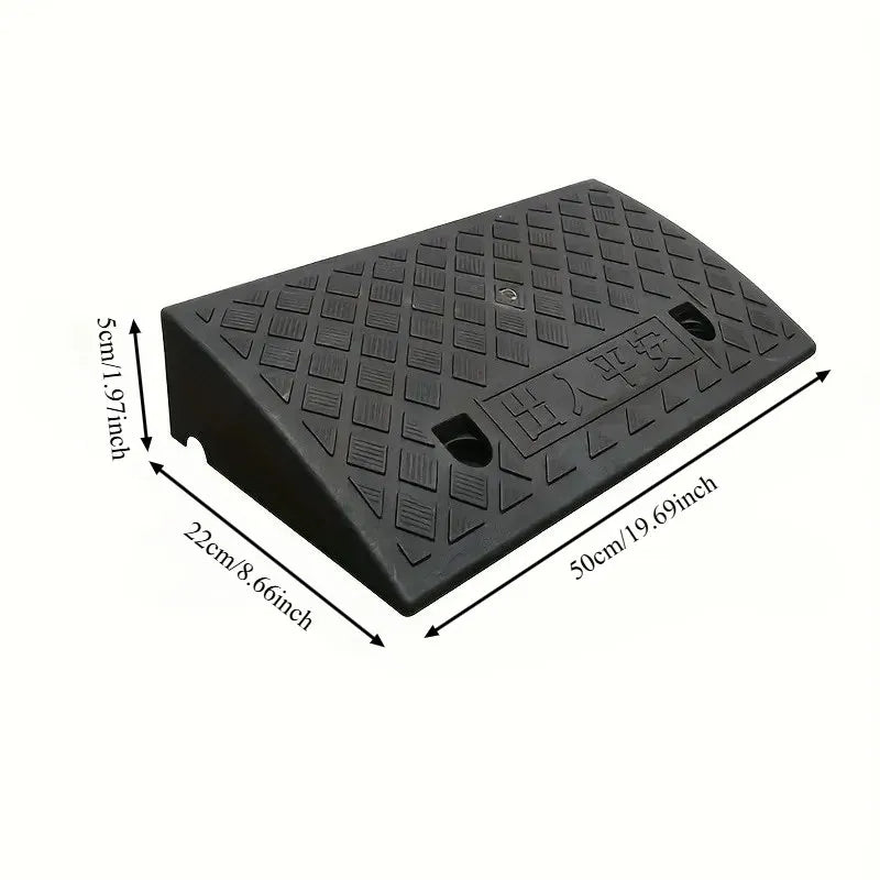 Portable Threshold Ramp 3/5/6/7/8/9/10cm Height Non-Slip Surface Durable Ramp for Car Motorcycle Wheelchair Scooter Pets Access