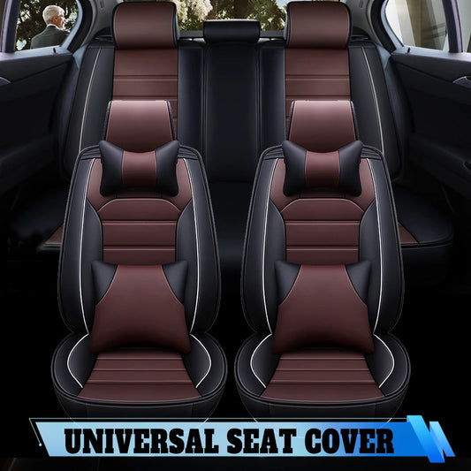 MH81 car seat cover full leather car seat cushions driver seat covers or passenger seat covers all season universal padding car
