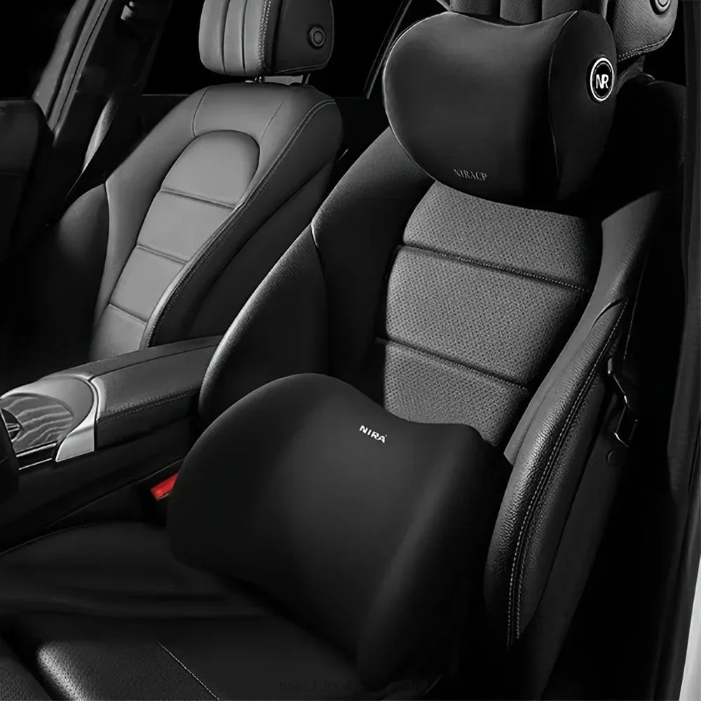 Universal Automotive seat cushion all season universal Ergonomic Memory Foam Car Seat Cushion-lumbar cushion or headrest or set