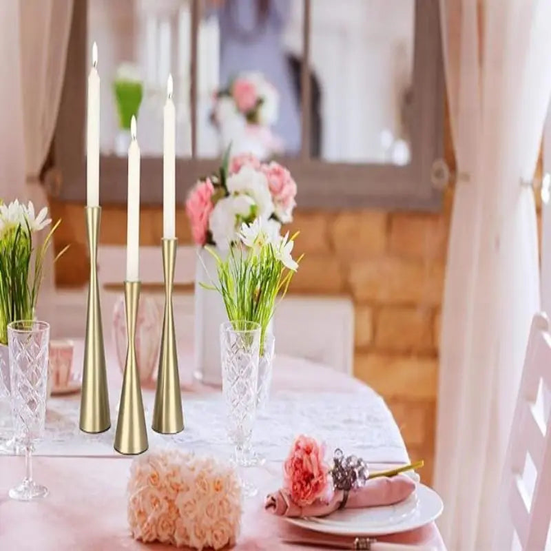 Elegant Metal Candle Holder Stand For Home Centerpiece Decor