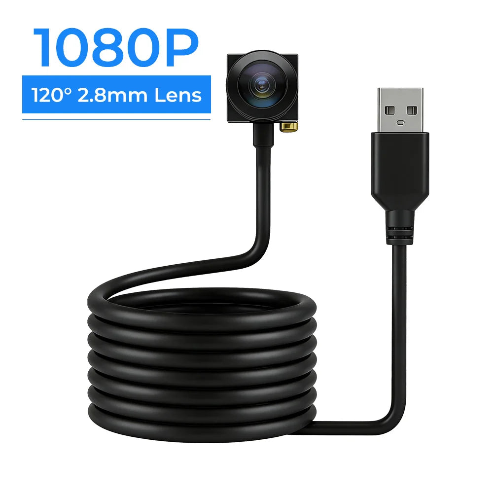 1080P Full HD Mini USB Webcam Wide Angle USB CCTV Cam With 2.8/3.7mm Lens Plug and Play Video Camera For PC Laptop Desktop