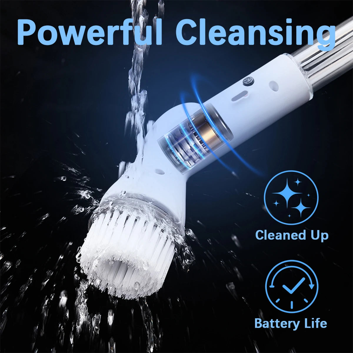 Cordless Spin Scrubber Rechargeable Multi Surface Cleaner Bathroom