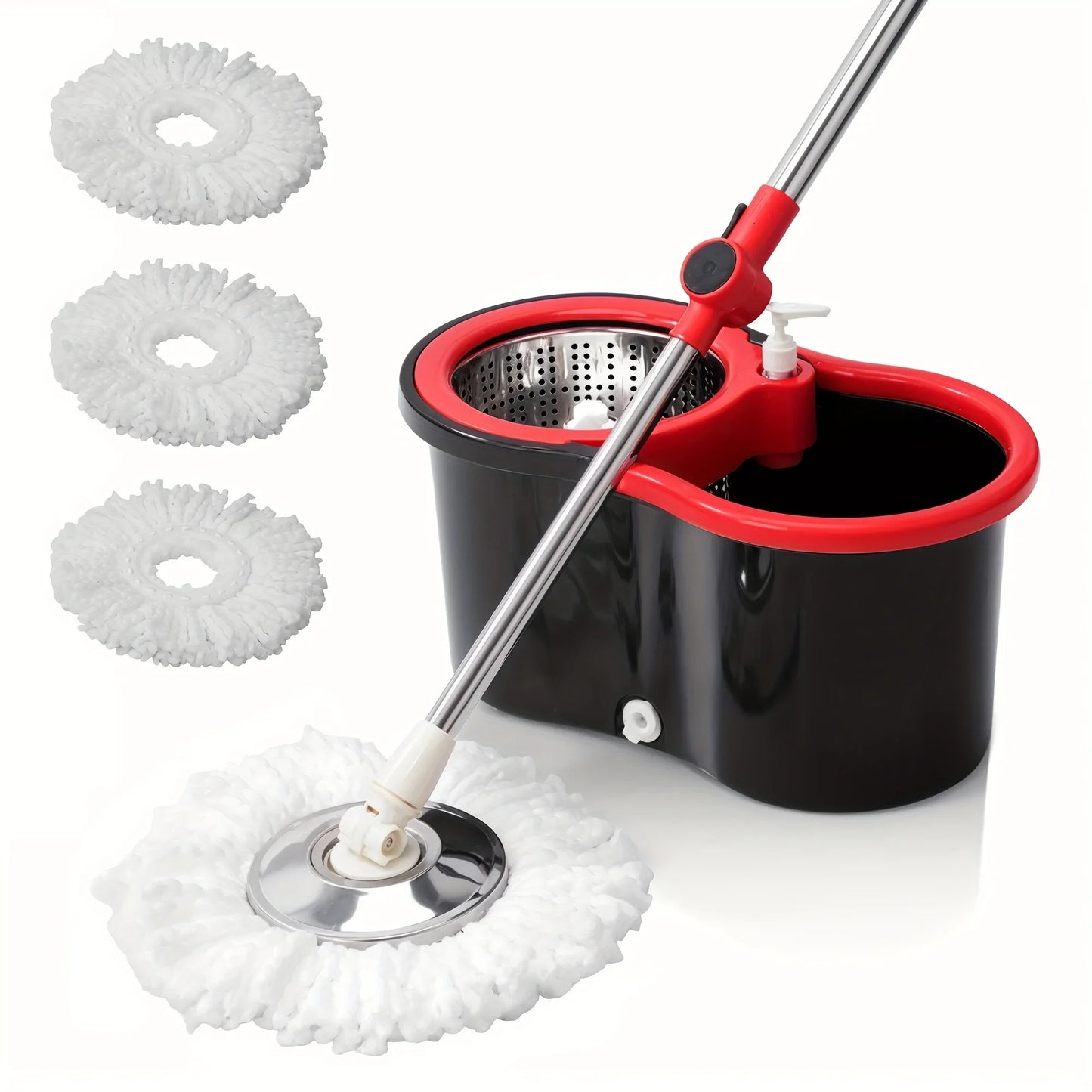 360 Degree Spin Mop Bucket System With Adjustable Handle