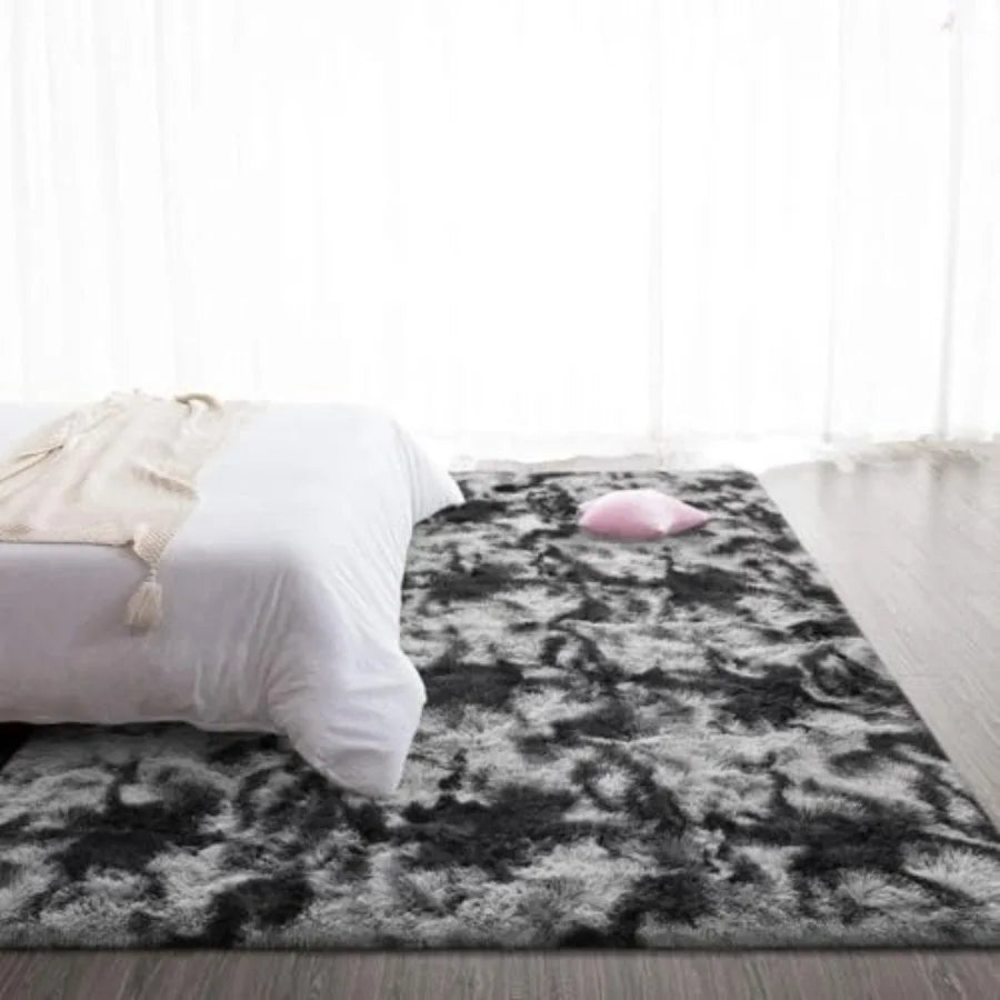 Super Soft Shaggy Rugs Fluffy Carpets 9x12 Feet Indoor Modern Plush Area Rugs for Living Room Bedroom Room Nursery Home Decor U