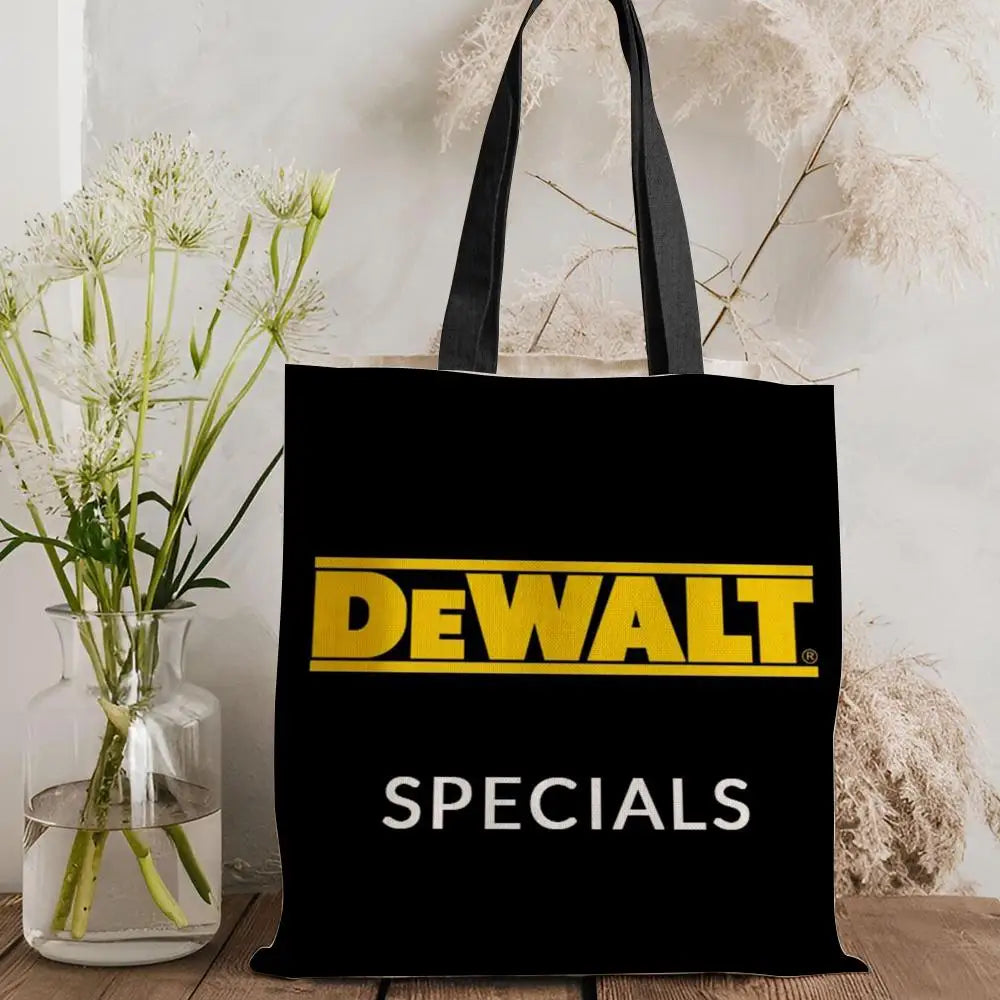 Tool Box D-DeWaltS Storage Bags Storage Bags Canvas Tote Bag Large Capacity Shoulder Fashion Eco Shopping Handbag