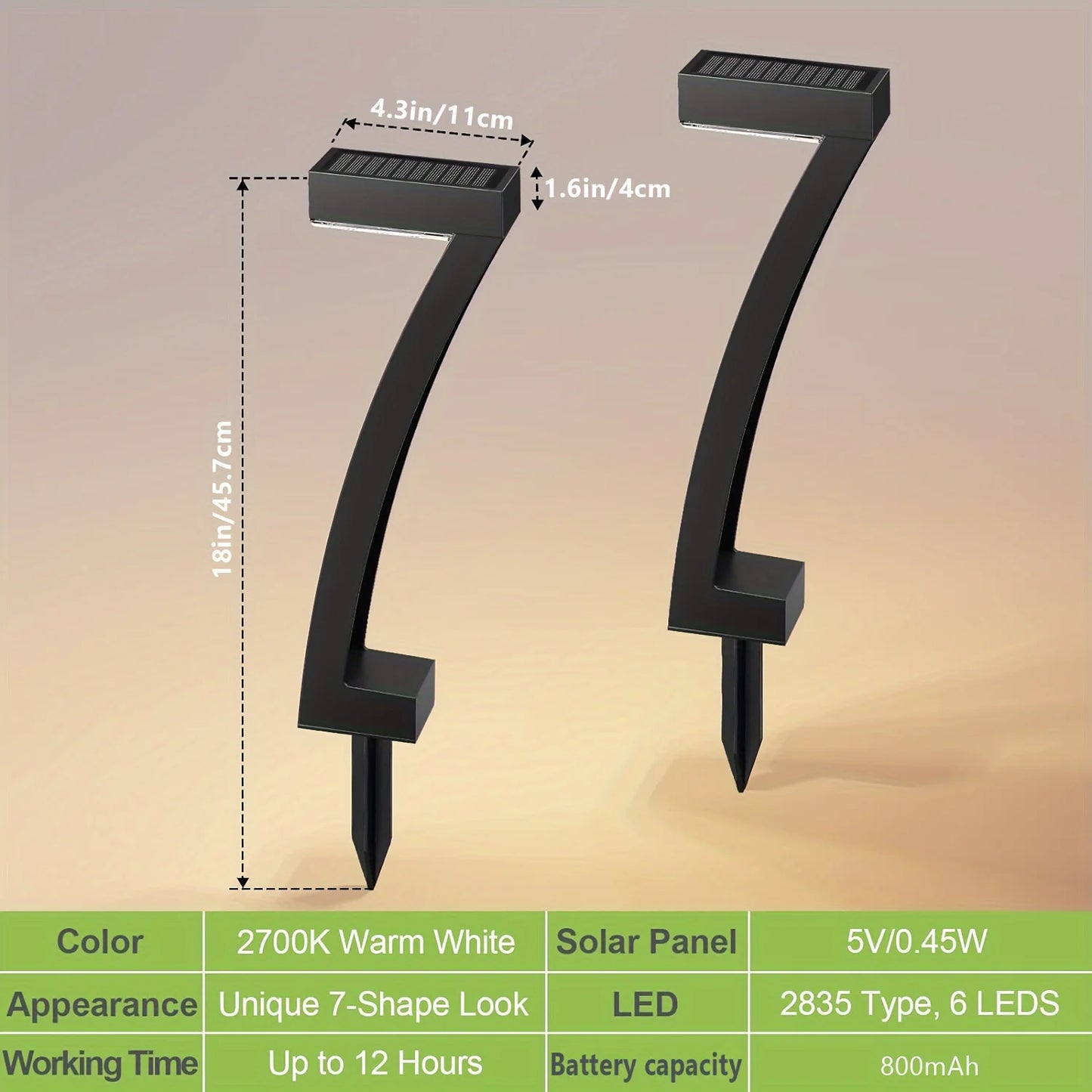 6/12 Pack Bright Solar Outdoor Lights Pathway for Yard