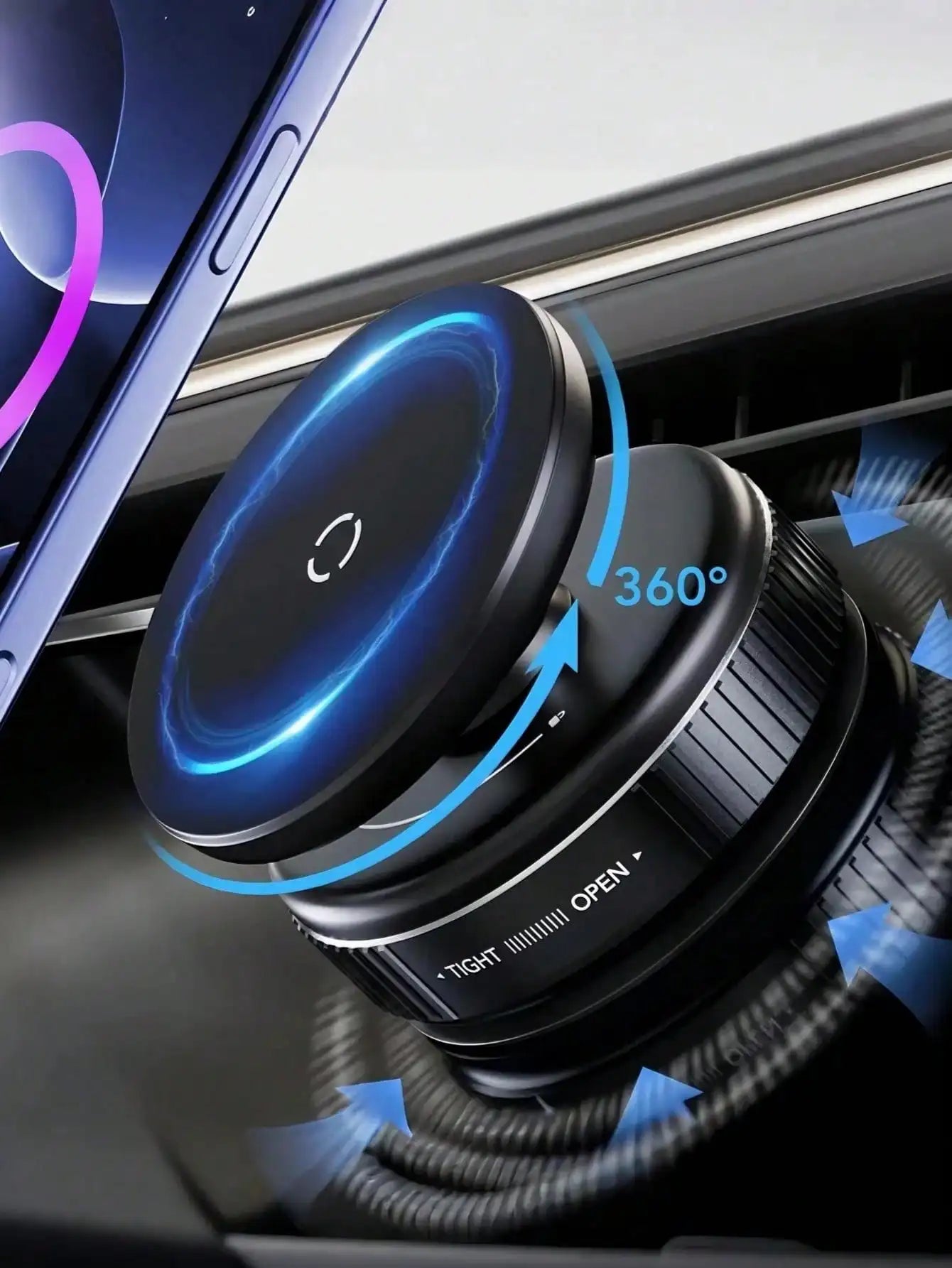 [66lbs Strong Suction Cup][Thick Case & Big Phone Friendly] Universal Car Phone Holder, Dashboard & Windshield Mounting, Compatible With IPhone 16/15/14/13/12