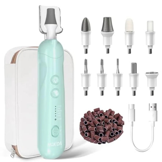 Manicure Pedicure Kit for Women Professional Nail Grinder for Senior Thick Toenail Cordless Electric Nail File 5 Speeds Pedicur