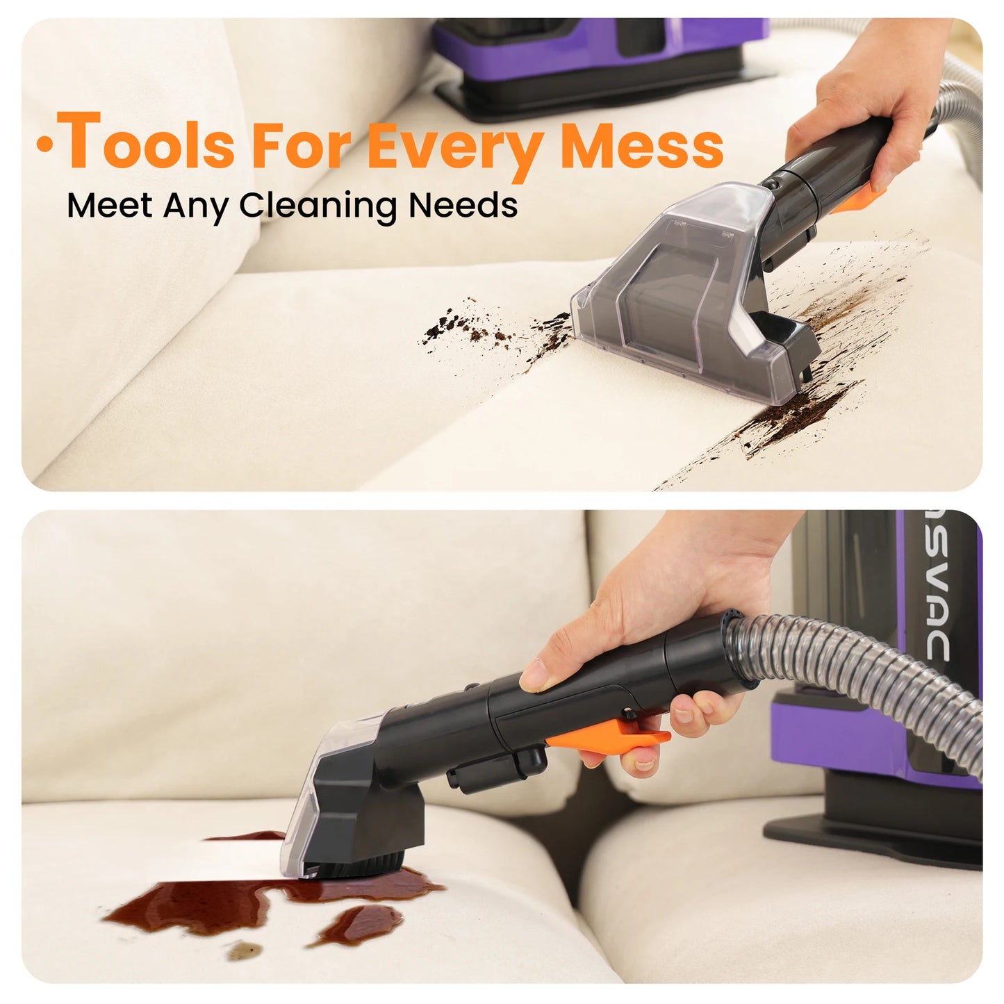 TASVAC C7 Portable Carpet Cleaner With Pet Stain Remover