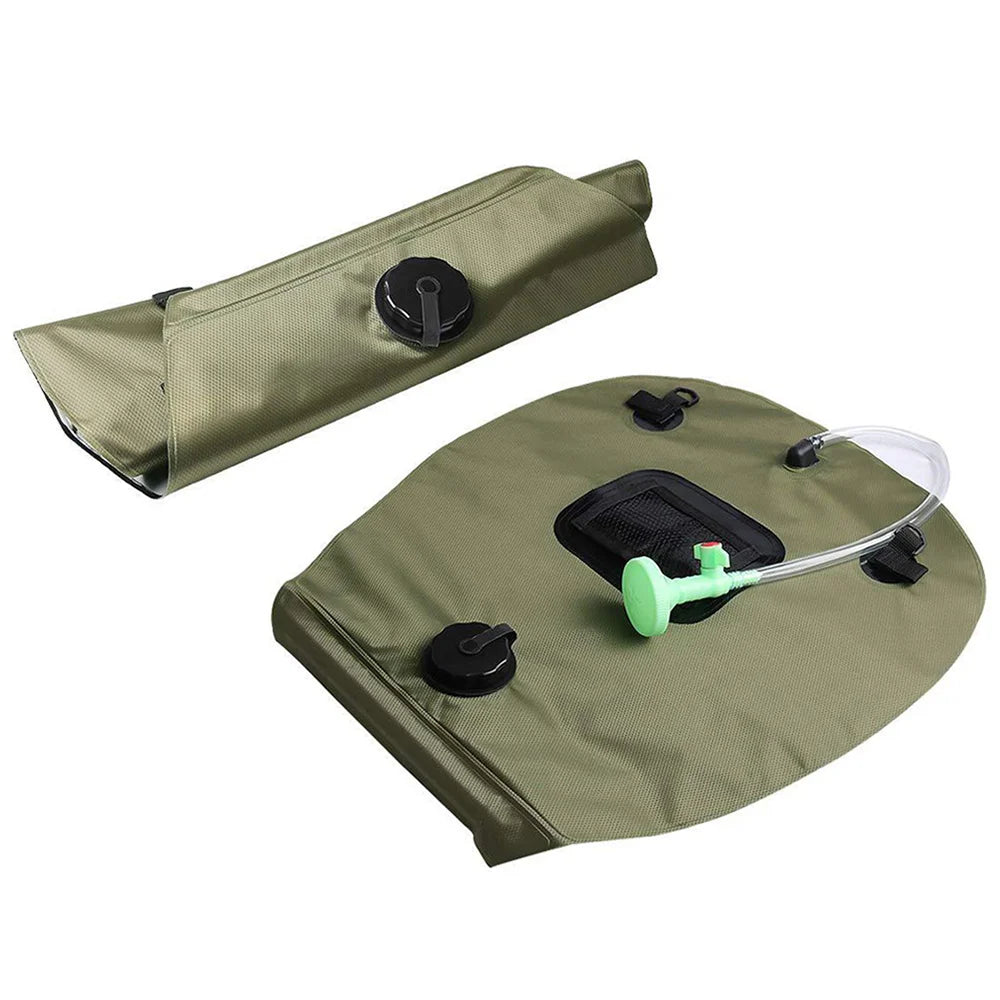 20L Solar Heating Shower Bag 45°C Hot Water Shower Head Portable Water Gear For Camping Beach Travel Outdoor Bath Accessory