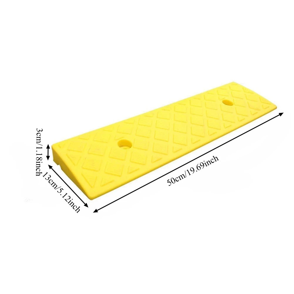 Portable Threshold Ramp 3/5/6/7/8/9/10cm Height Non-Slip Surface Durable Ramp for Car Motorcycle Wheelchair Scooter Pets Access
