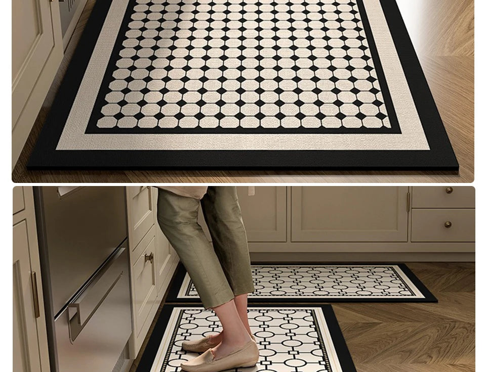 Kitchen Floor Mat Absorbent Non-slip Carpet Diatom Mud Long Foot Mats Minimalist Style Home Decoration Rug for Bathroom 주방 카펫