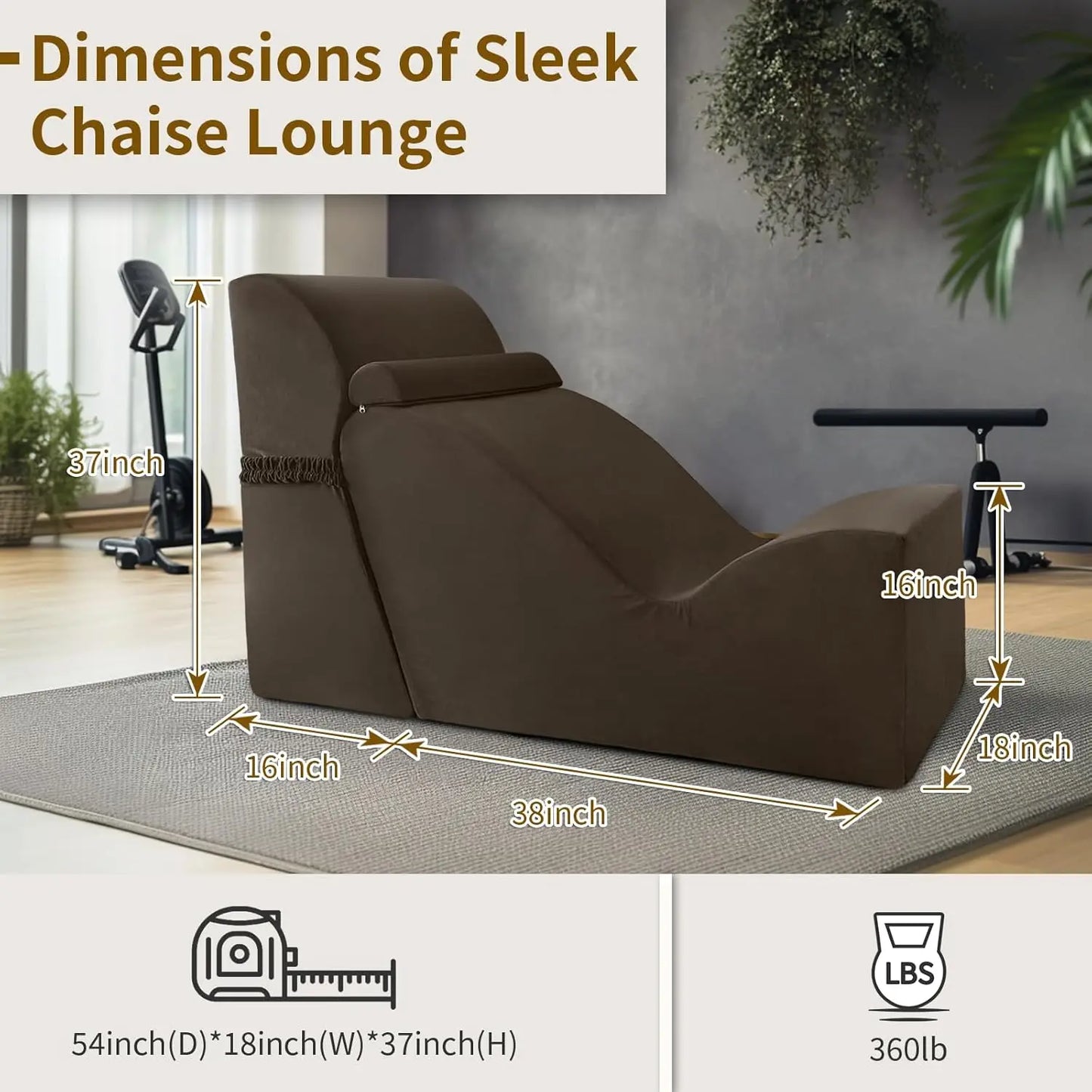 Ergonomic Yoga Chair Chaise Lounge Living Room Meditation Stretching Foam, Customized