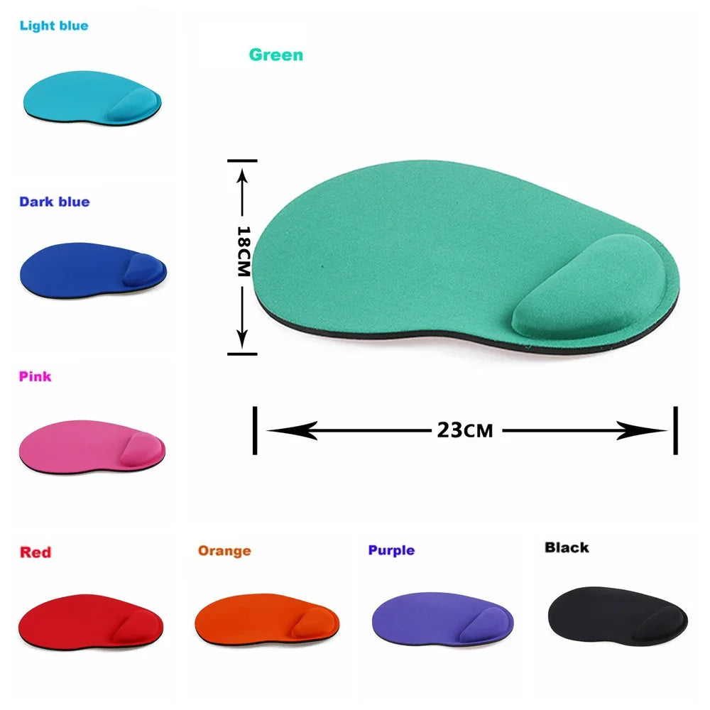 1PC Ergonomic Wrist Rest Mouse Pad Comfortable Wrist Support Non Slip Mice Mat Soft Thicken Mousepad For PC Laptop Computer