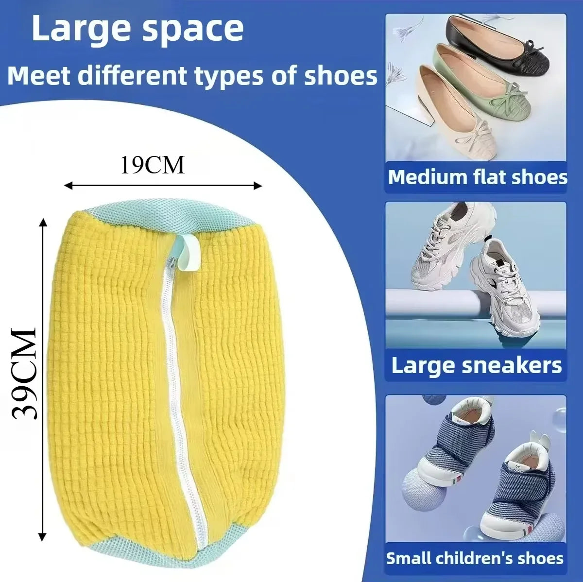 Shoe Washing Machine Bag,Laundry Shoe Bag For Washer And Dryer,Shoe Washing Bag for Washing Machine Shoe Cleaning Bag