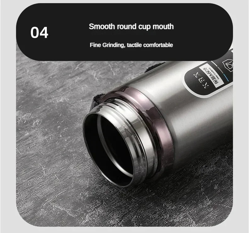 Thermos Sus304 Tea Water Bottle 500ML-1Liter Stainless Steel Vacuum Flask Portable Cups Bottle with LED Temperature Display