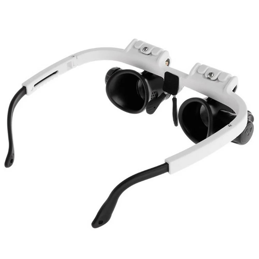8X 15X 23X Adjustable Dual Polished Crystal Acrylic Lens Jewelry Watch Repair Magnifier Glass Head Eye Loupe Measurement Tools