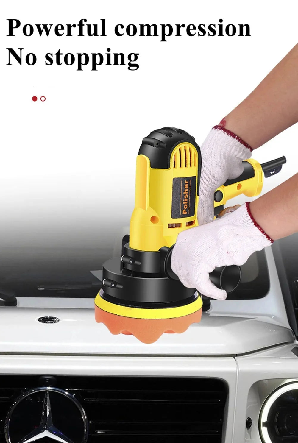 700W Electric Car Polisher Waxing Glazing Machine Adjustable Speed Auto Sanding Marble Tile Floor Polishing Scratch Repair Tool