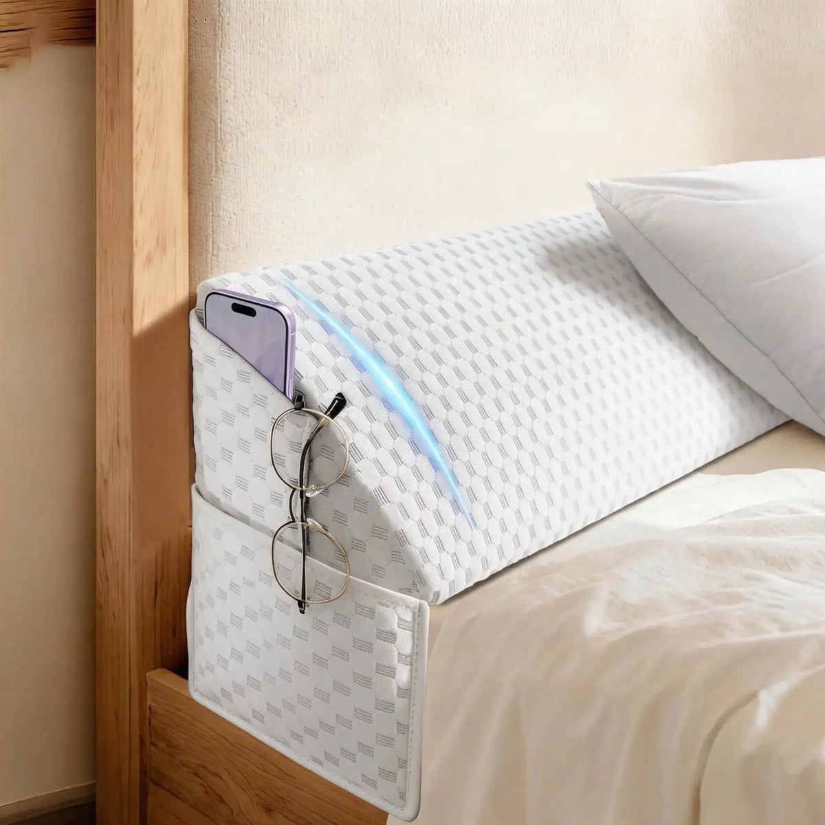 Premium Memory Foam Bed Wedge Pillow Headboard Gap Filler