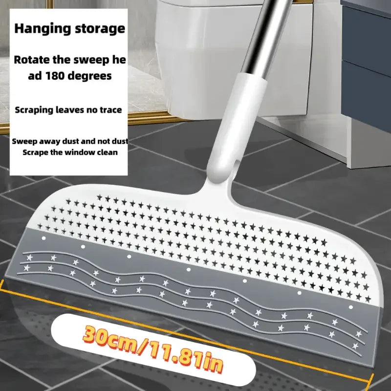 Detachable Head Broom For All Rooms Dust Hair Cleanup