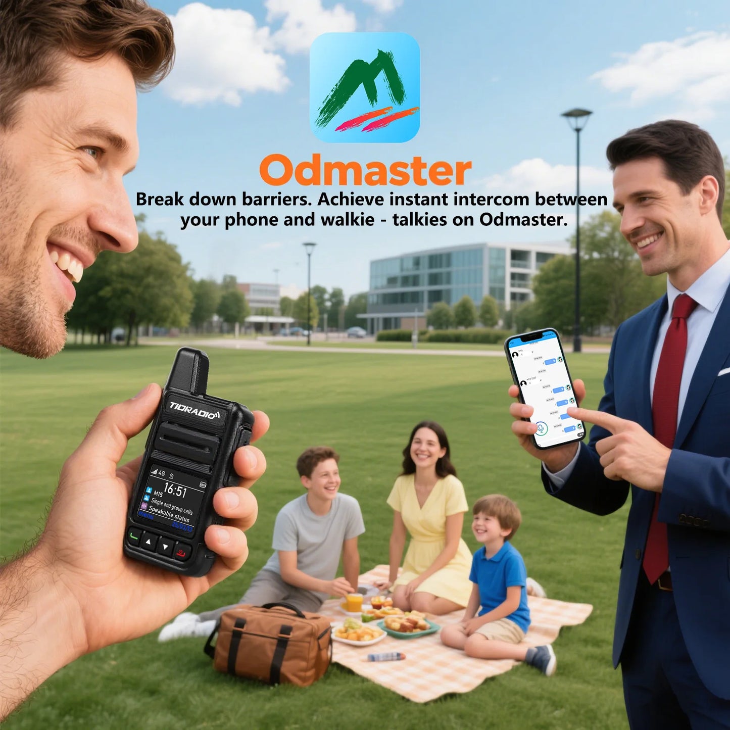 TIDRADIO TD-M15 Global signal POC Radio with 1 Year Sim Card Walkie Talkie Long Range 4G 5000 Miles for Hiking and Camping