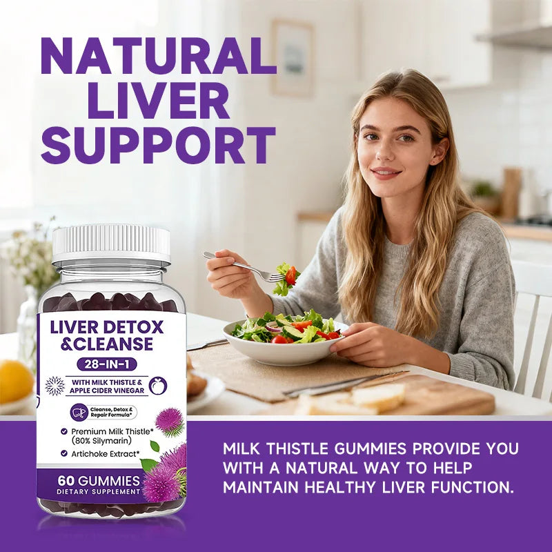 Liver Cleanse & Detox Gummies - Improve Digestion, Enhance Immunity, Help Cleanse The Liver and Promote MetabolismSupplements