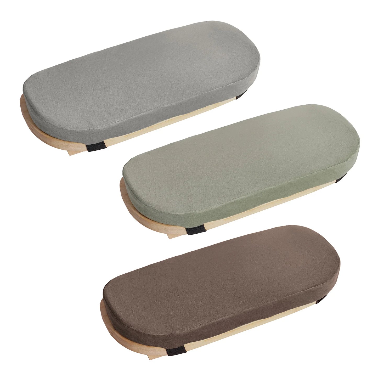 Bymaocar Meditation Bench, Foldable& Ergonomic Meditation Stool, Foldable Kneeling Meditation Bench  Coffee/Gray/Green Color