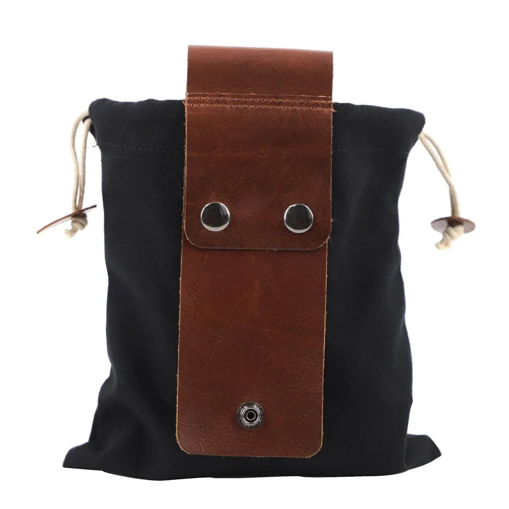 Outdoor Case Bag Camping Leather Bushcraft Bag Vegetable Harvest Garden Fruit Picking Waist Tools Storage Hanging Pouch