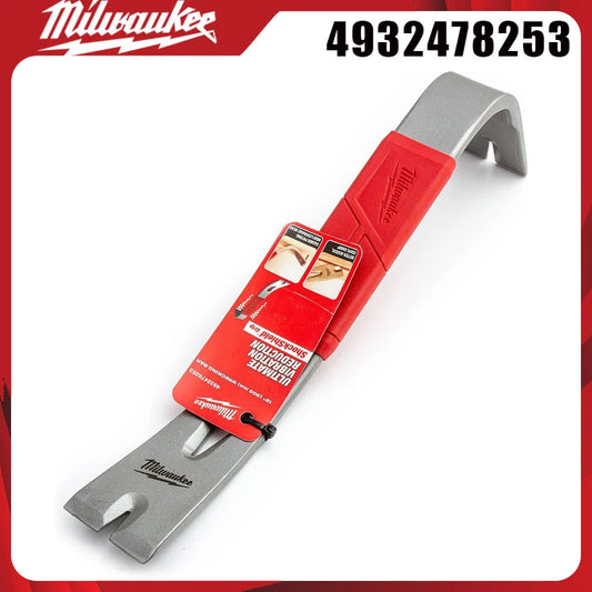 Milwaukee 4932478253 12" Heavy Duty Wrecking Bar ShockShield Anti-Vibration Grip Industrial Grade Pry Bar
