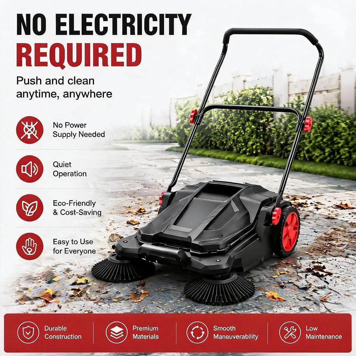 Precision Reel Lawn Sweeper Restores Lawn And Removes Debris