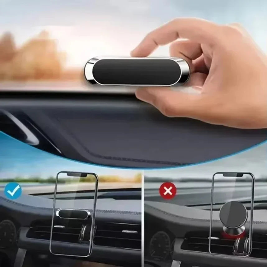 Mini Car Magnetic Phone Holder Stand Portable Universal Bracket Navigation Air Vent Mount for iPhone 16 -12 Samsung S25 Xiaomi