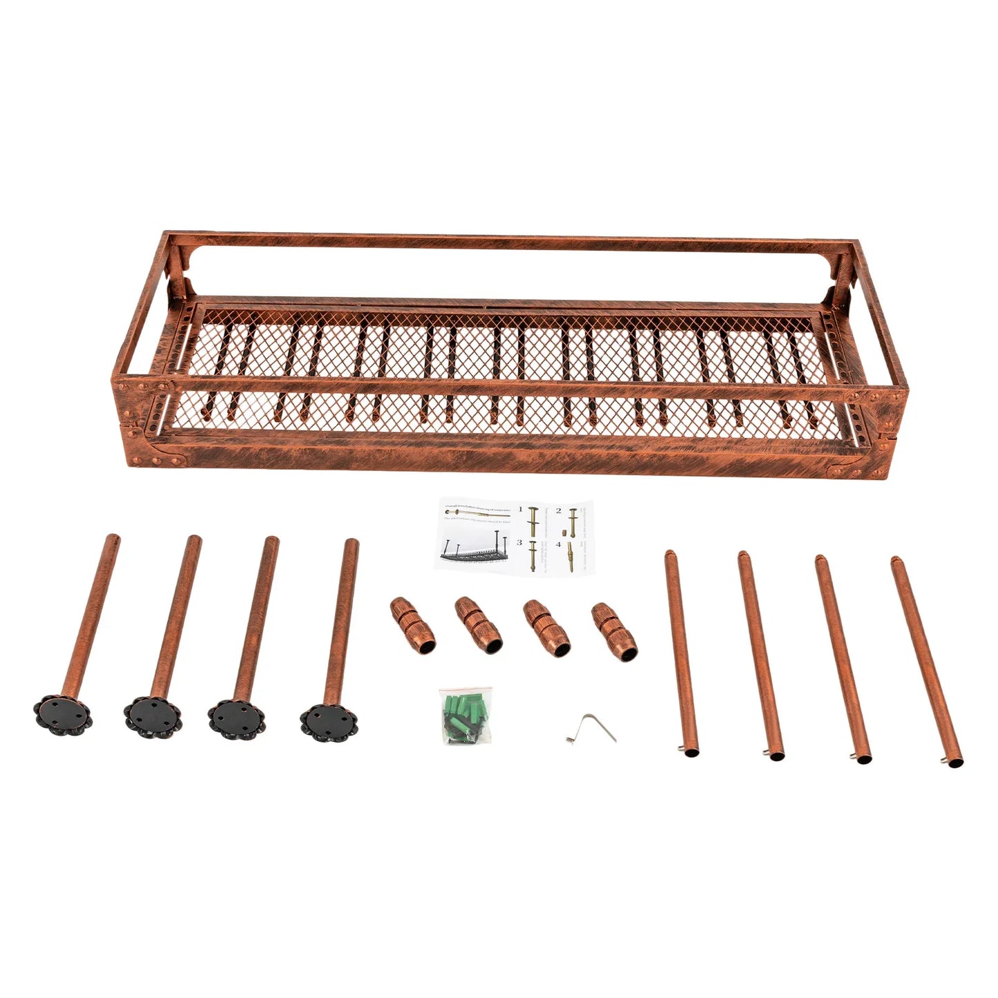 Industrial Vintage Bar Floating Shelf，Ceiling Mount Iron Wine Rack，Glass Hanging Holder Stemware Storage Organizer