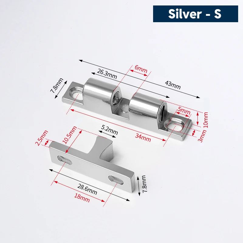 Stainless Steel Magnetic Door Latch For Furniture Cabinets