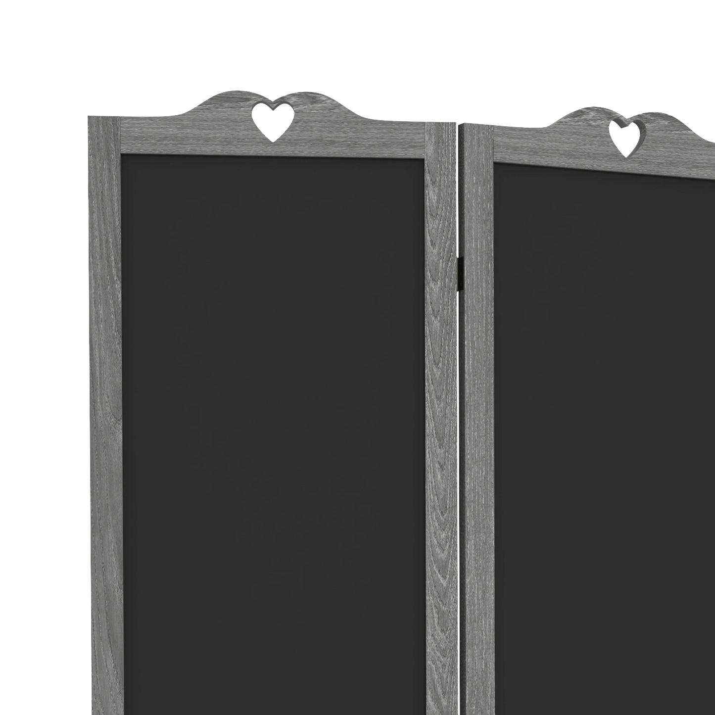 4-Panel Folding Room Partition Divider Wall, Privacy Screen Gray