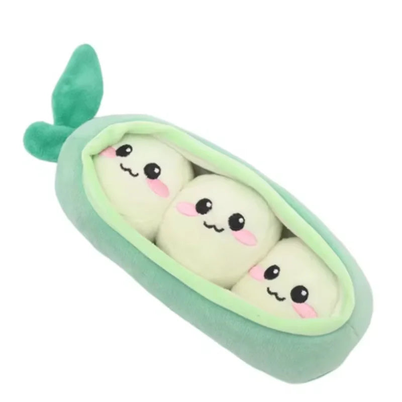 Bite Resistant Squeaky Soft Plush Dog Sausage Chew Toy