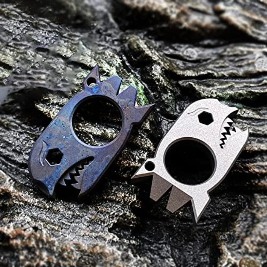 EDC Pry Bar with Bottle Opener Wrench Titanium Prybar Multi Tool Keychain Multitool Tool Pocket Crowbar for Outdoor Camping Hik