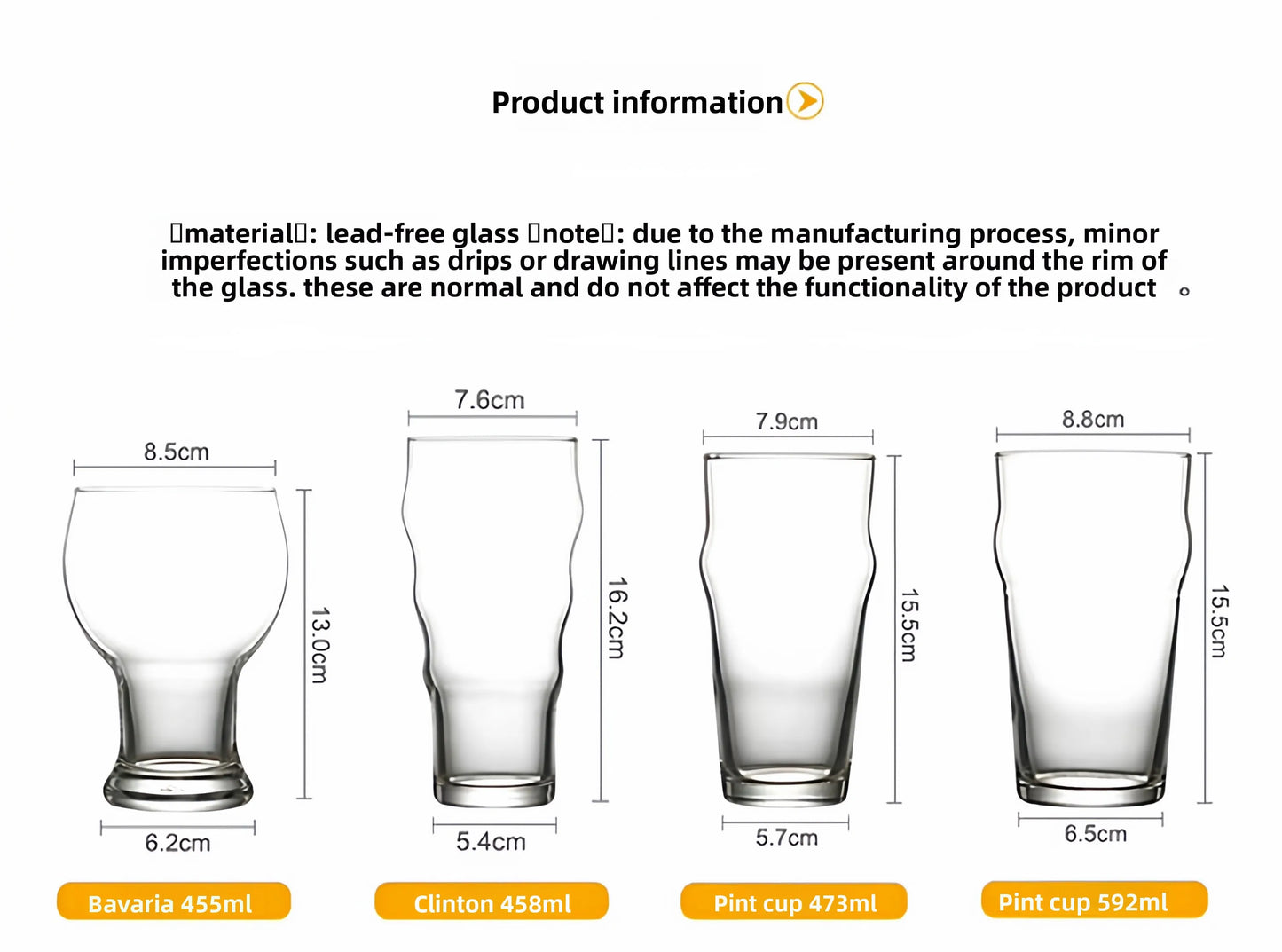 Large Capacity IPA Beer Glass Pub Commercial Pint Cup Craft Beer Mug Creative Personalized Wheat Beer Cup Crystal Glass