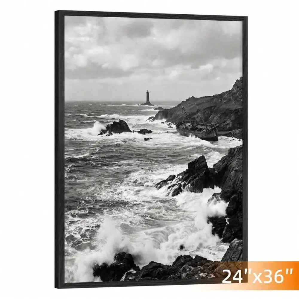Tomnk 1PC 16X20/18X24/20X30/24X36in Black Woodgrain Picture Classic Texture Photo Frame - Wall Hanging Or Tabletop Display,